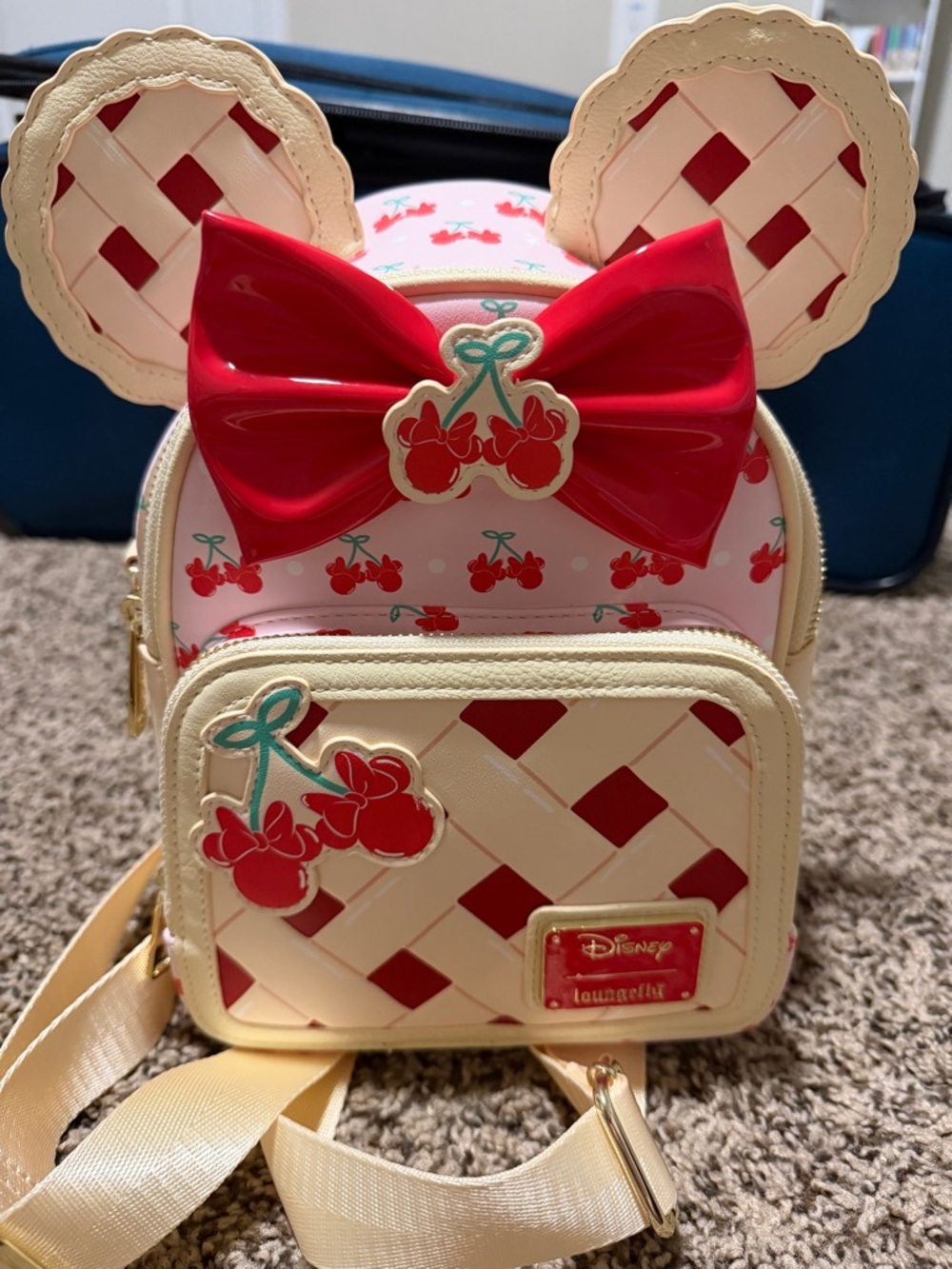 Loungefly x Disney Minnie Mouse cherry pie convertible backpack
